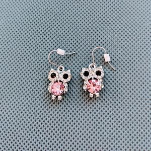 Sterling Silver Owl Earrings